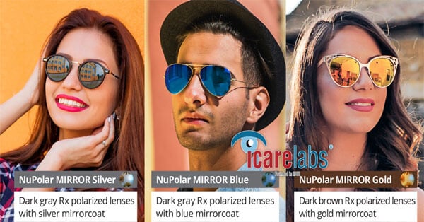 NuPolar CR 39 Mirror Coat Polarized Lenses Now Available